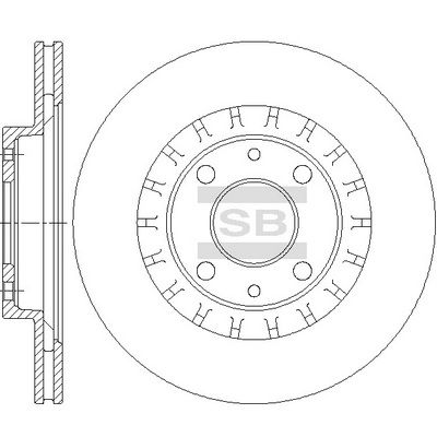 Диск тормозной передний ВАЗ 2110, 2112, 1118, 2170, 2190 R-14 SD5803