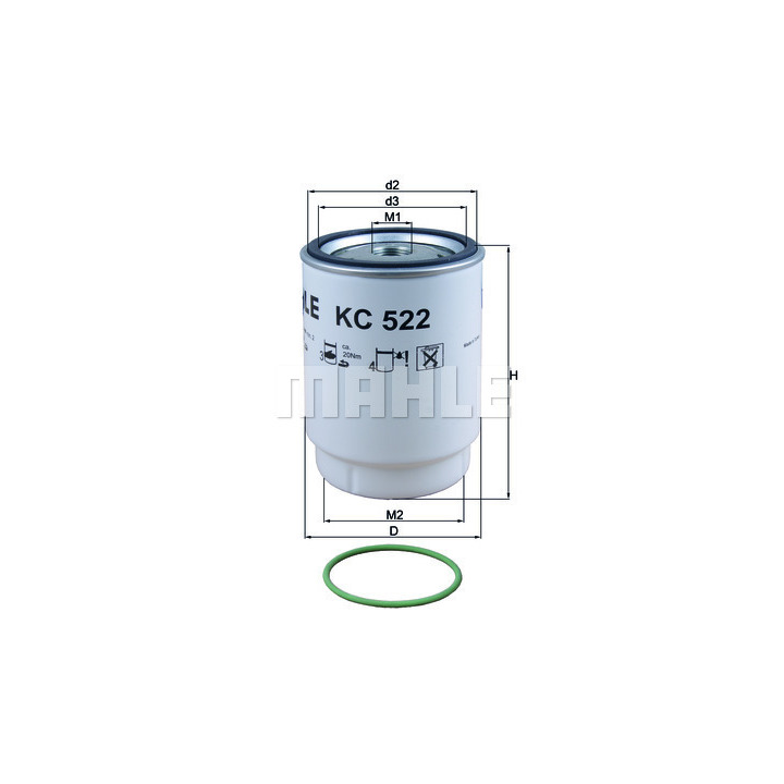Фильтр топливный KC522D