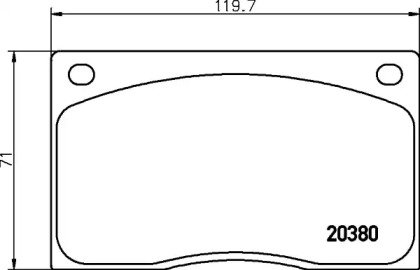 Трос стояночн тормоза лев Suzuki Vitara 1.61.9D 88-98 5 doors L1630mm BC-817