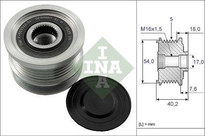 Шкив генератора OPEL ASTRA H 535014310