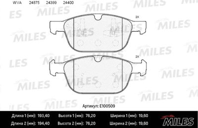 Колодки тормозные передние (Смесь Semi-Metallic) VOLVO XC 60 08- (TRW GDB1821) E100509
