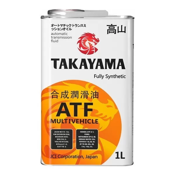 Масло для АКПП синтетическое Takayama Transmission ATF Multi 1л.