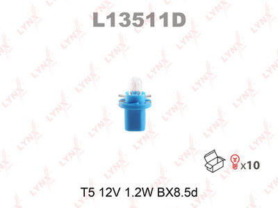 Лампа накаливания панели приборов T5 12V 1.2W BX8.5d
