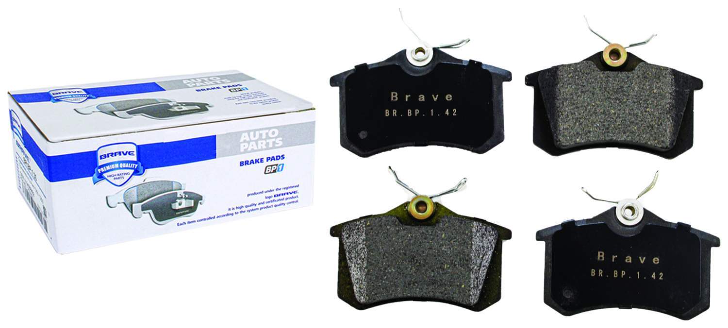 Колодка тормозная задняя диск. BR.BP.1.42 1K0698451J Polo Sedan,Octavia III,Yeti /Код опций 1KT/ BR.BP.1.42