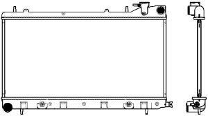 Радиатор SUBARU IMPREZA 97-00, SUBARU FORESTER 98-02 34211013