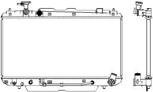 Радиатор TOYOTA RAV4 00-05 34611019