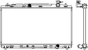 Радиатор, 24 мм LEXUS ES350 06-11, TOYOTA CAMRY 06-11 34618505