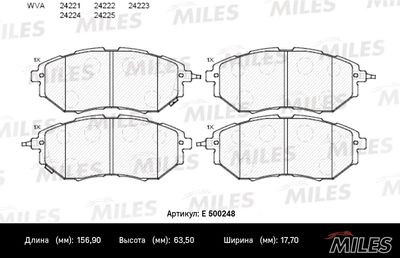 Колодки тормозные передние (Смесь CERAMIC серия PRO) SUBARU LEGACY/OUTBACK/TRIBECA 2.0-3.6 03- (TRW GDB3372) E500248