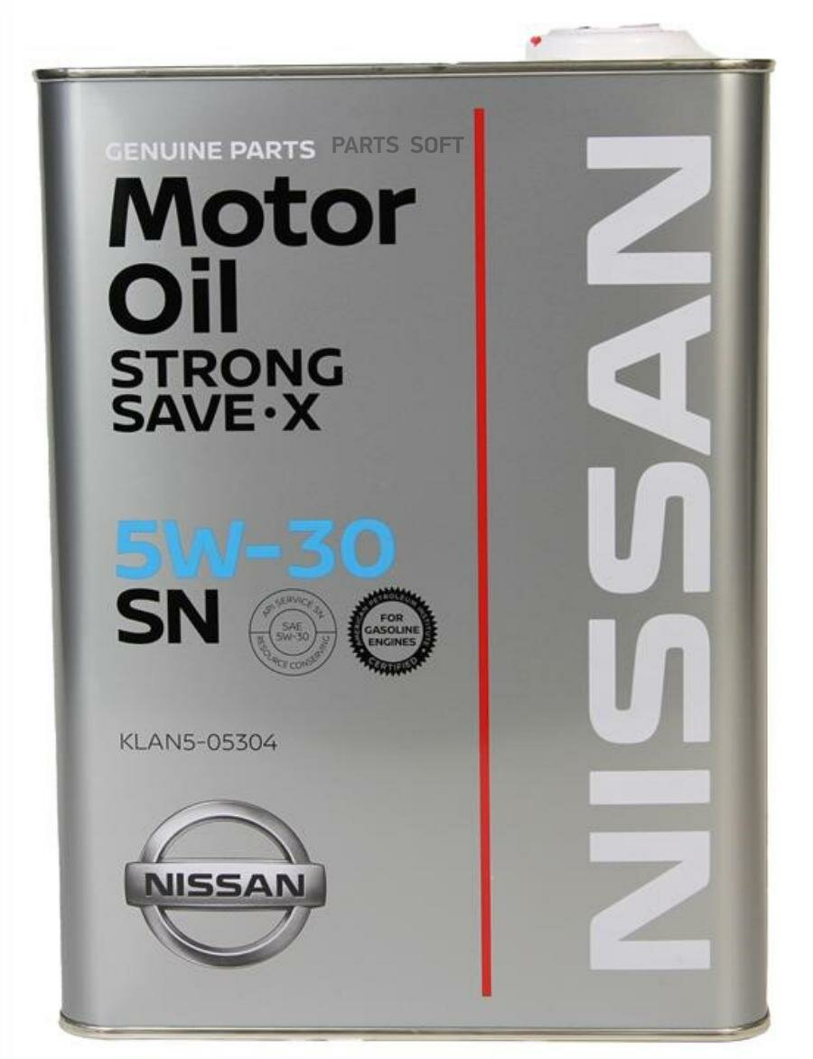 Масло моторное NISSAN Strong Save X SN 5W-30 4л KLAN5-05304