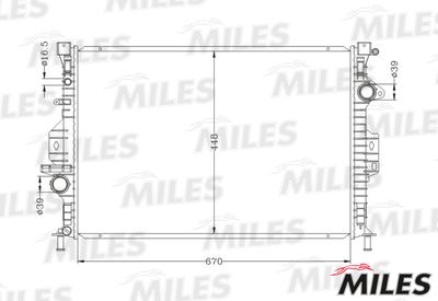 Радиатор (паяный) FORD Galaxy/S-Max (06- )/Mondeo IV (07- ) 2.0TDC MT ACRB081