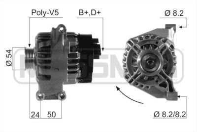 Генератор FIAT 500/GRANDE PUNTO 105A 210660