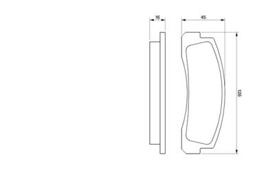 Колодки передние LADA NIVA 2121, 2123 0986466601