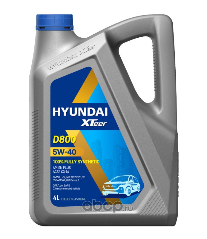 Масло моторное HYUNDAI XTEER D800 5W-40 4л 1041223