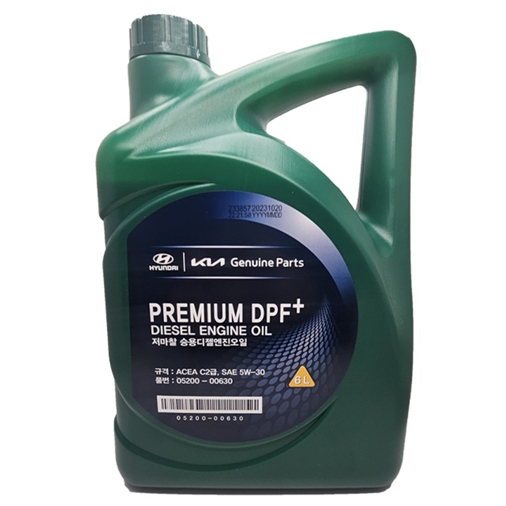 Масло моторное синтетическое HYUNDAI/KIA "Premium DPF+ 5W-30", 6л (05200-00630)
