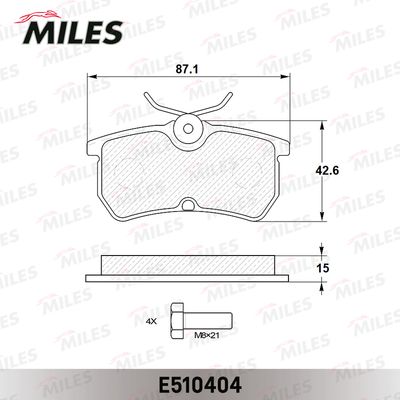 Колодки тормозные задние (Смесь CERAMIC серия PRO) FORD FOCUS 9805/FIESTA 12- (TRW GDB1354) E510404