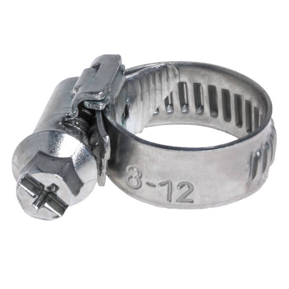 Хомут 8-12/9 мм, червячный, оцинкованный (W1), 1 шт.