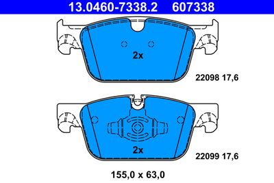 Колодки 13.0460-7338.2