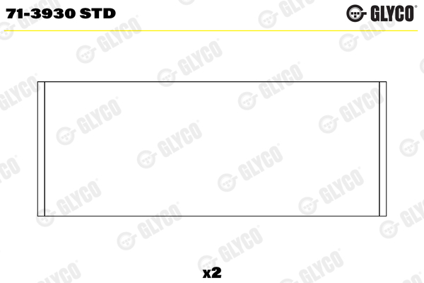 Вкладыши шатунные 71-3930STD