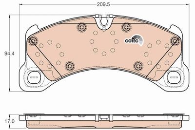 Колодки передние PORSCHE CAYENNE 6/10- GDB2004