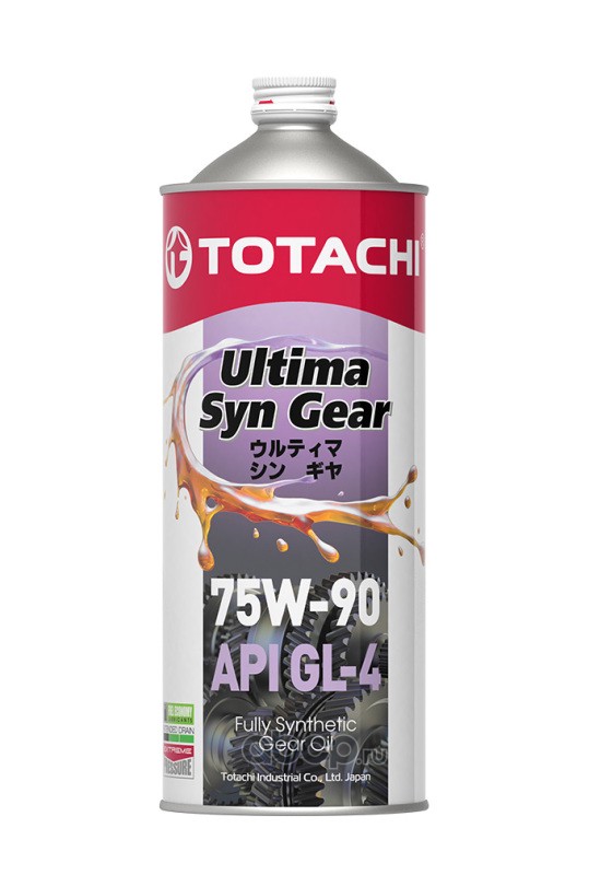 Масло трансмиссионное TOTACHI ULtima Syn-Gear 75W-90 GL-4 1л (4589904931543, 60701) G3501