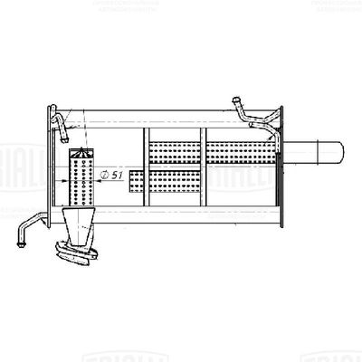 Глушитель для а/м Mitsubishi Outlander XL (06-) 2.0i/2.4i осн. (алюм. сталь)