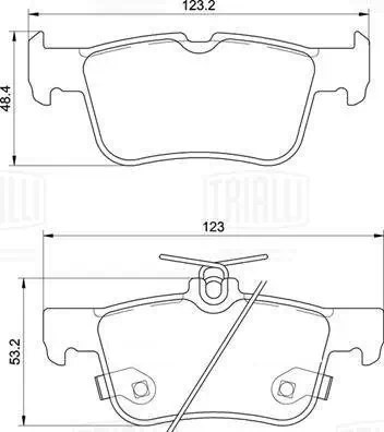 Колодки торм. для а/м Ford Mondeo V (15-) диск. зад. (керам.) (PF 1081CR) PRO