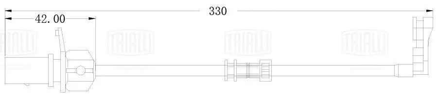 Датчик износа колодок для а/м Audi A6 (10-) перед. L330 (PFS 0211)