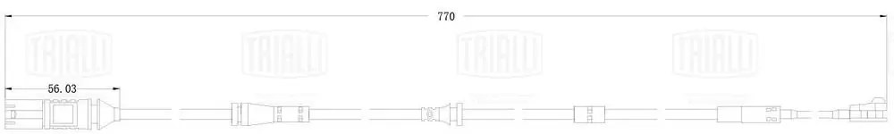 Датчик износа колодок для а/м BMW X3 (G01) (17-) перед. L770 (PFS 0214)