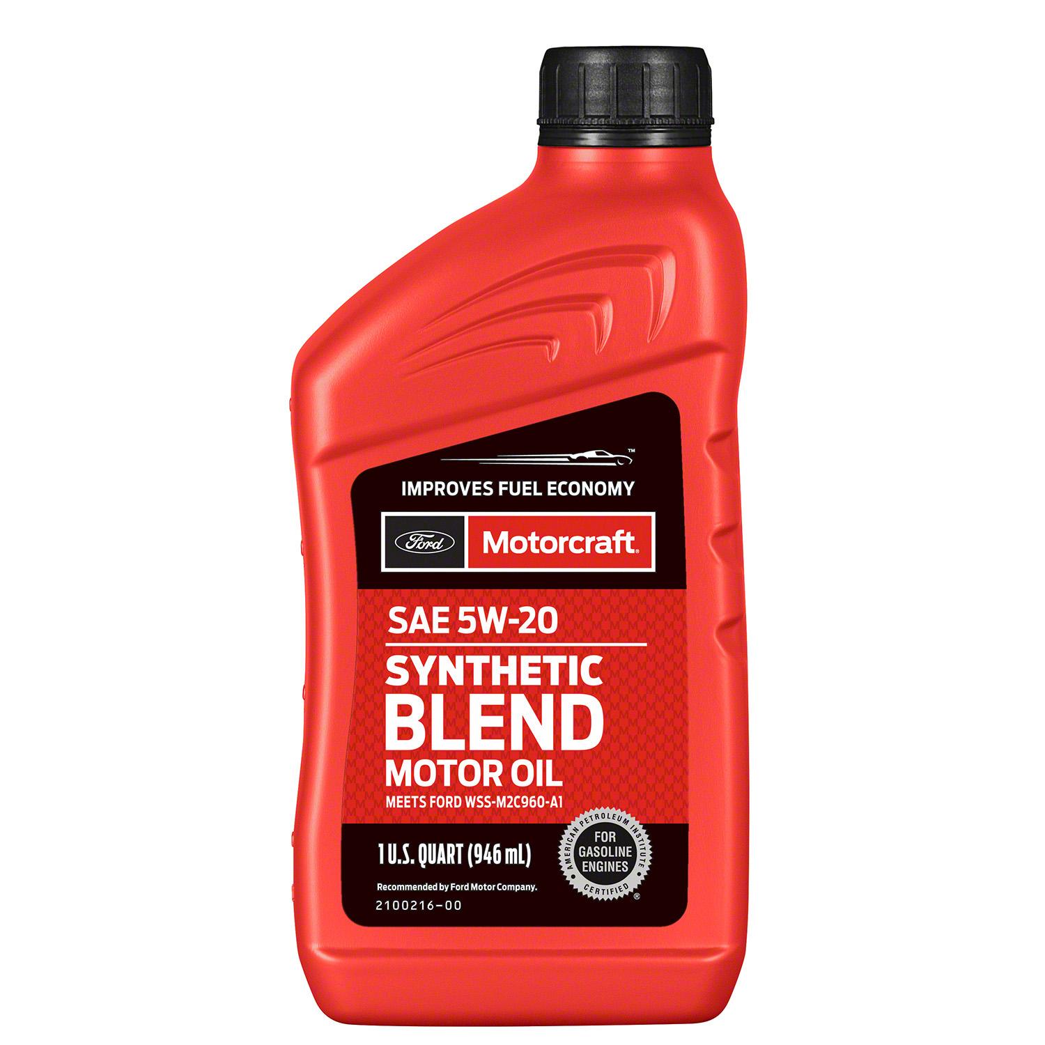 Масло моторное FORD MOTORCRAFT Premium Synthetic Blend Motor Oil 5W-20 1л (XO5W20QSP) XO5W20Q1SP