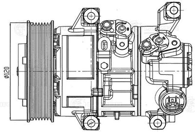 Компрессор кондиц. для а/м Toyota RAV 4 06- 2.0i [1AZFE] LCAC1920
