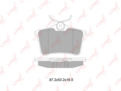Колодки тормозные задние подходит для CITROEN Berlingo 1.4-1.6D 08, PEUGEOT 308 SW 1.4-2.0D 07 / Partner 1.6-1.6D 08 BD-6113