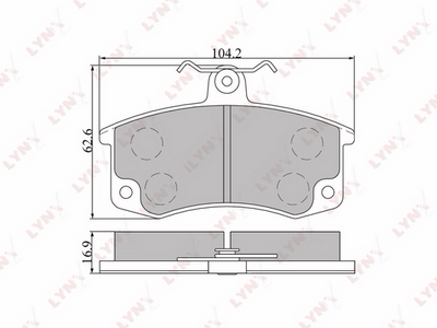 Тормозные колодки передние подходит для LADA 2110-15/Kalina/Priora BD-4601