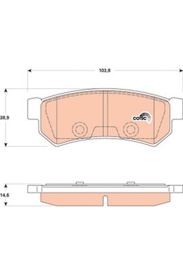 Колодки задние CHEVROLET LACETTI GDB4178