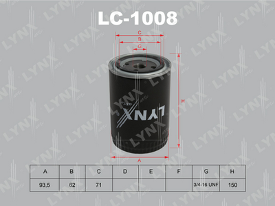 Фильтр масляный подходит для AUDI 80/100 2.0-2.8 94/A3 1.6-1.8T 96/A4 1.6-2.0 95-04/A6 1.8-2.0 94-05, SKODA Octavia 1.6-2.0 96, VW Caddy 1.6 95-00/Golf 1.6-2.0 91-06/Passat 1.6-2.0 90-0 LC-1008