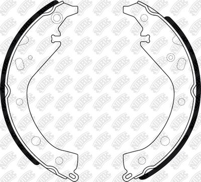 Колодки тормозные барабанные TOYOTA ALLION 2001-2007 FN2358