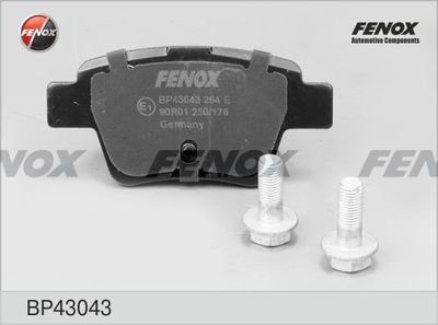 Колодки диск задние Peugeot 307 00-, Citroen C4 04- BP43043
