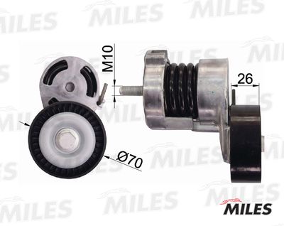 Натяжитель ремня приводного BMW E46/E90/E83 1.6-2.0 AG00044