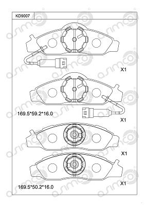 Барабан тормозной HYUNDAI GETZ 02- (без ABS) KD9007