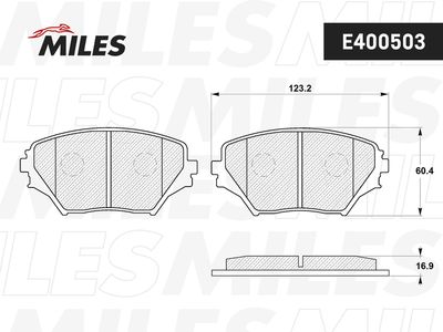 Колодки тормозные передние (без датчика) (Смесь Low-Metallic) TOYOTA RAV4 II 00-06 (TRW GDB3251) E400503